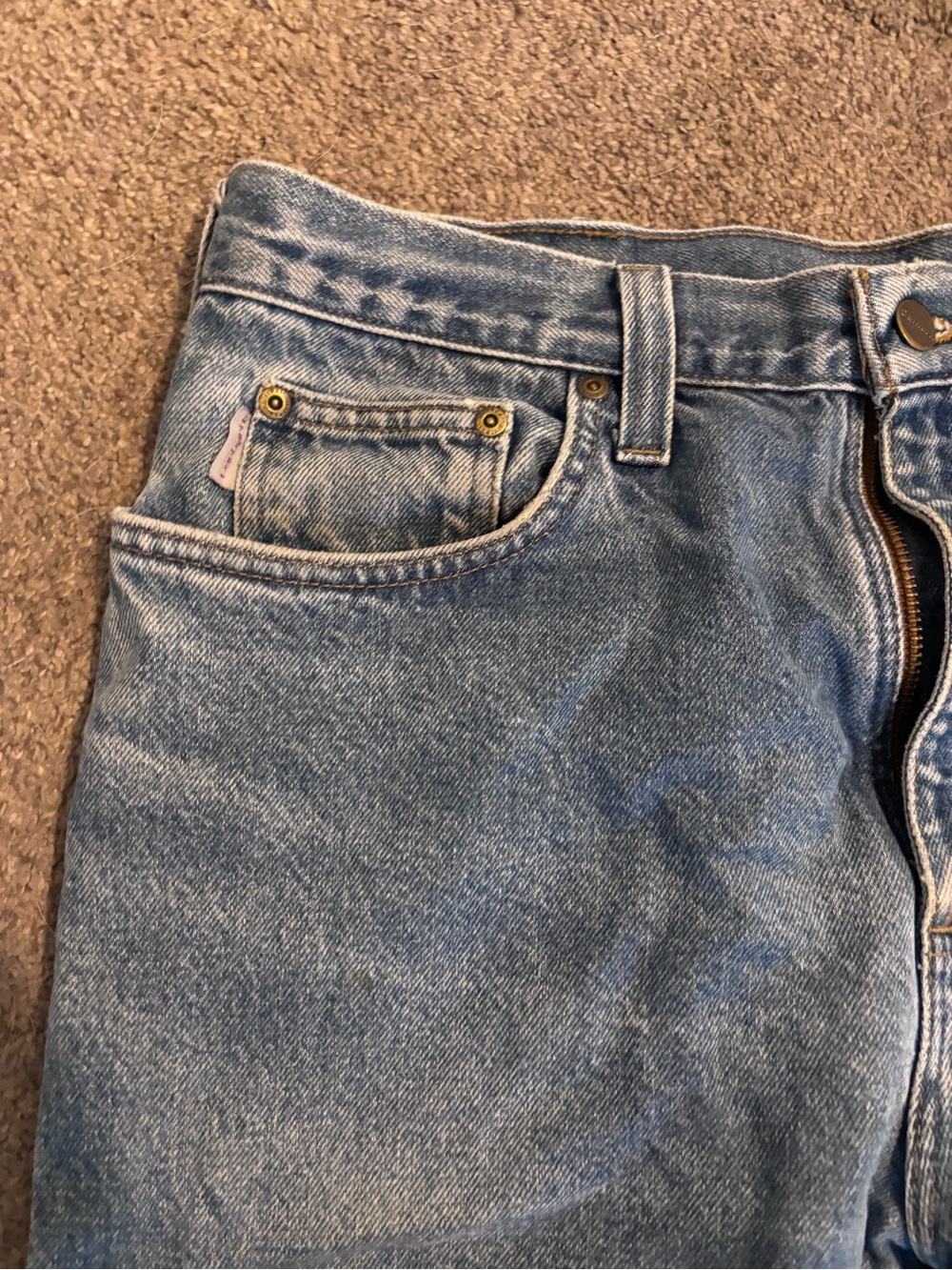 Carhartt Light Blue Straight-Leg Jeans - Picture 2 of 5